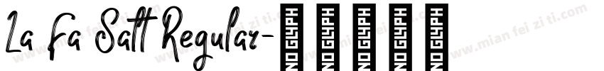 La Fa Salt Regular字体转换